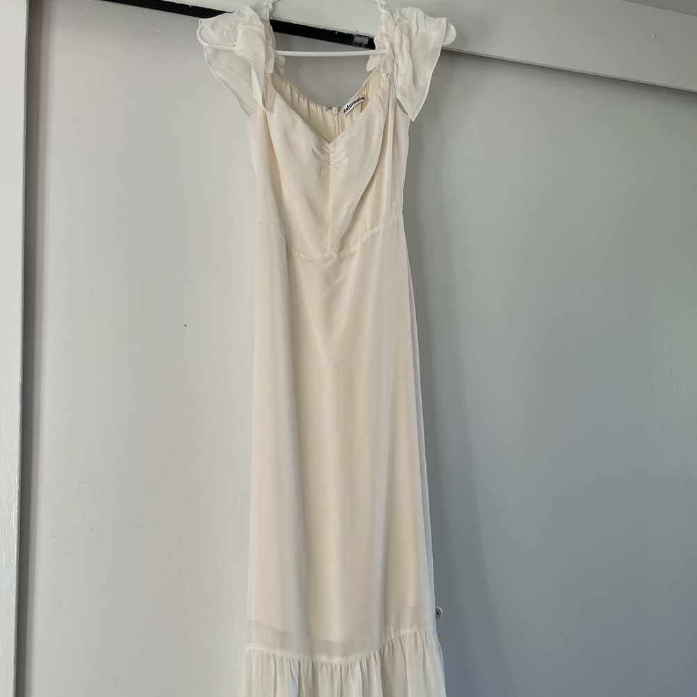 Reformation Butterfly dress, Size 2, color Ivory